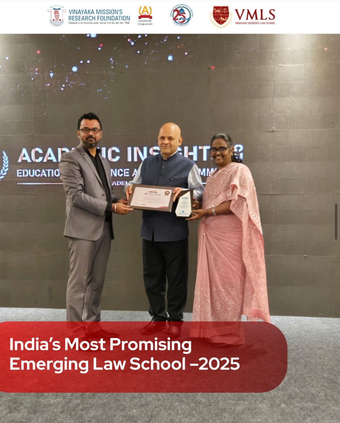 India’s Most Promising Emerging Law School Award 2025